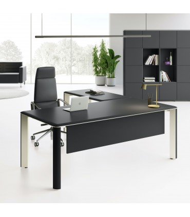 Scrivania direzionale con allungo Iulio by Las