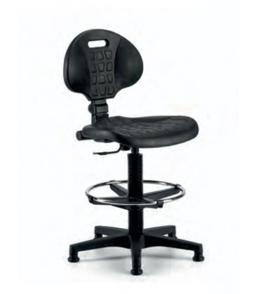 Sgabello in poliuretano con schienale Stools by Compir