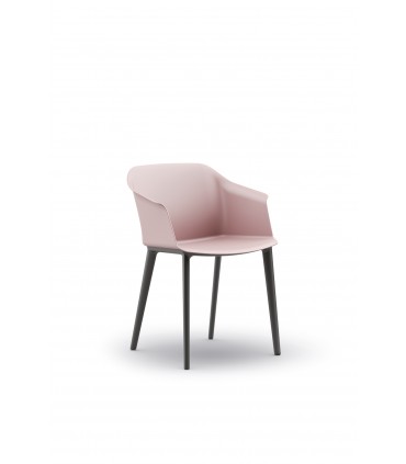 Sedia con monoscocca termolastica a 4 gambe Aura by Sèlin