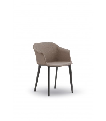 Sedia interlocutoria a 4 gambe Aura by Sèlin