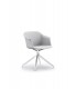 Sedia interlocutoria con base piramidale Aura by Sèlin