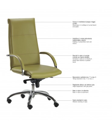 Poltrona direzionale Kind by Compir