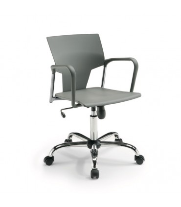 Poltrona su ruote in polipropilene Spring by Compir