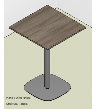 Tavolo stand-up con basamento metallico by Colombini