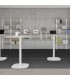 Tavolo stand-up con basamento metallico by Colombini