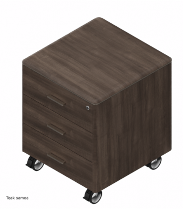 Cassettiera monocolore su ruote Iulio