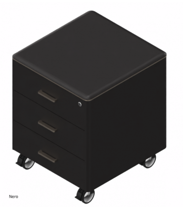 Cassettiera monocolore su ruote Iulio