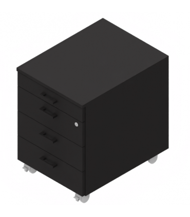 Cassettiera su ruote con vano cancelleria by Las