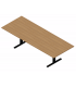 Tavolo riunioni rettangolare con gambe a T Oxi