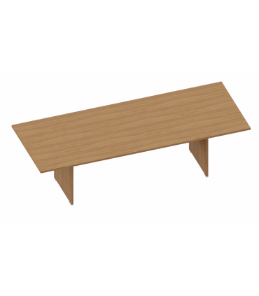 Tavolo riunioni con basamento in legno LAS