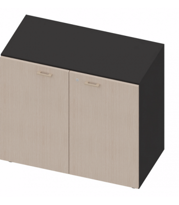 Mobile basso con ante in legno by LAS