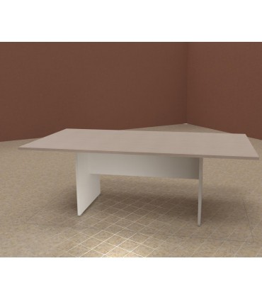 Tavolo riunioni con basamento in legno LAS