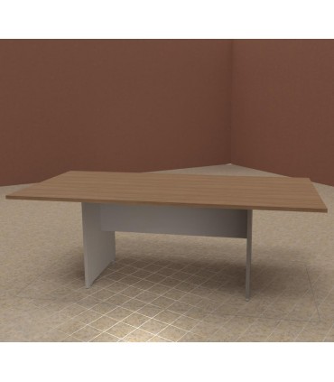 Tavolo riunioni con basamento in legno LAS