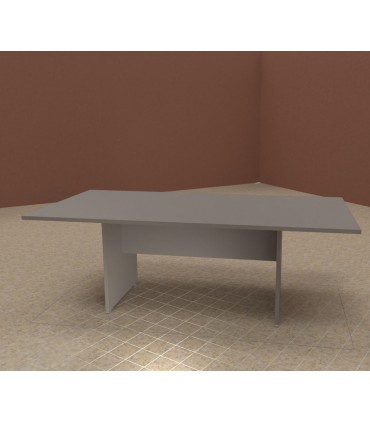 Tavolo riunioni con basamento in legno LAS