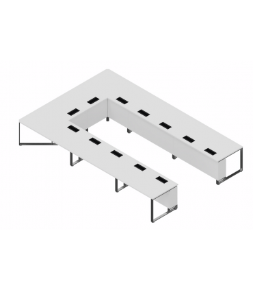 Tavolo riunioni a "C" I MEET by Las