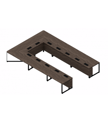 Tavolo riunioni a "C" I MEET by Las