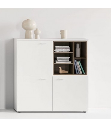 Contromobile con ante e vano a giorno Delta by Las