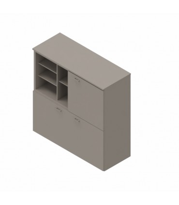 Contromobile con ante e vano a giorno Delta by Las