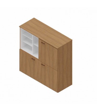 Contromobile con ante e vano a giorno Delta by Las