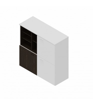 Contromobile con ante e vano a giorno Delta by Las