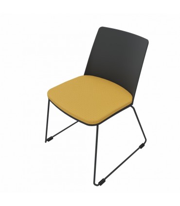 Sedia a slitta Vedette by Las