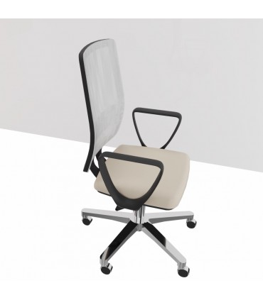 Poltrona operativa con schienale in rete Star