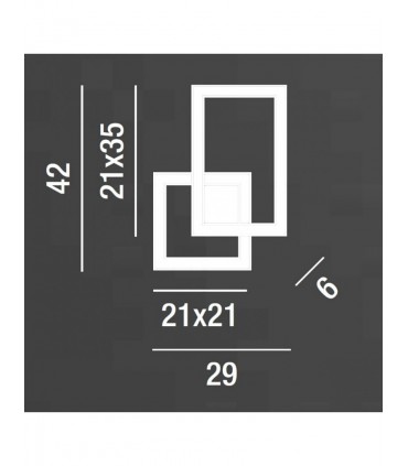 Lampada da parete Cross by Perenz
