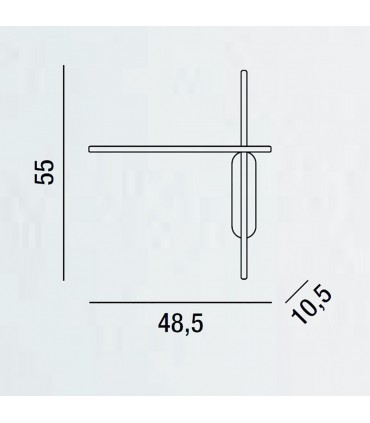 Lampada da parete Tange by Perenz