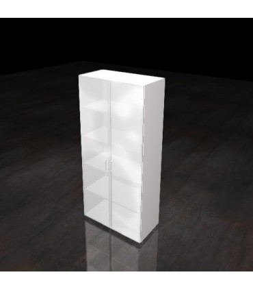 Mobile contenitore alto con ante in vetro by Compir