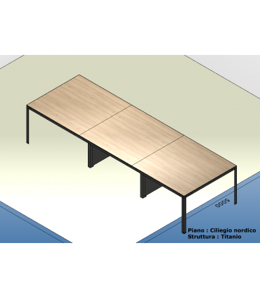 Tavolo riunioni D1 by Colombini