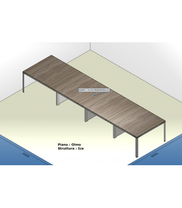 Tavolo riunioni D1 by Colombini