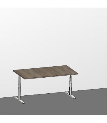 Scrivania con gamba in metallo by Colombini
