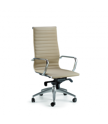 Poltrona direzionale con schienale alto Karma