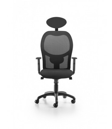 Poltrona operativa con poggiatesta Vegas