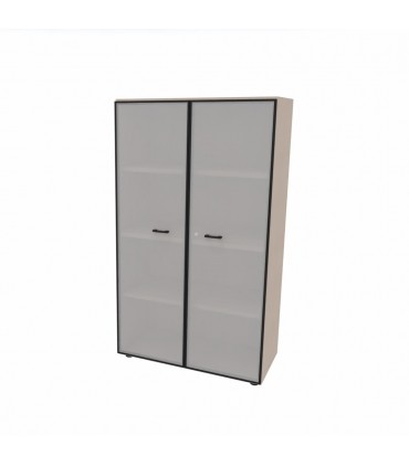 Libreria media con ante in vetro by LAS