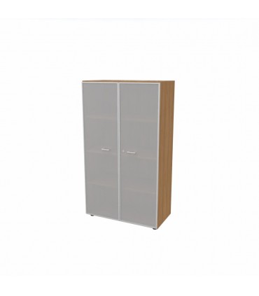 Libreria media con ante in vetro by LAS