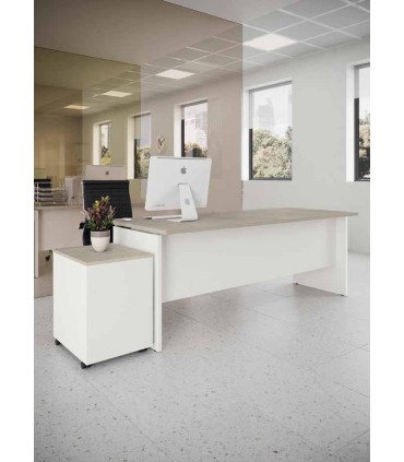 Scrivania con gamba pannellata p.80 by Colombini