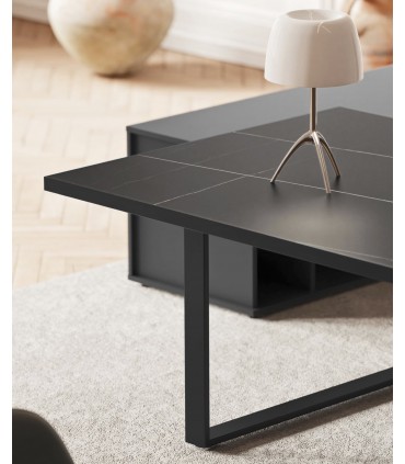 Scrivania direzionale con gamba a T Archimede by Alea