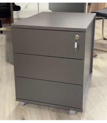 Cassettiera lignea su ruote 3 cassetti by Alea