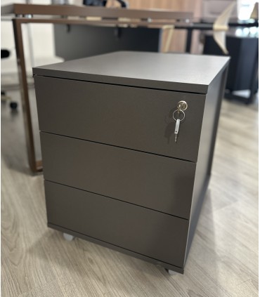 Cassettiera lignea su ruote 3 cassetti by Alea