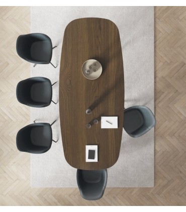 Tavolo riunioni ovale Archimede by Alea