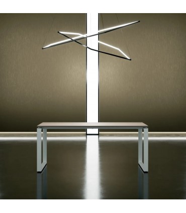 Scrivania con gamba ad anello chiuso Loft