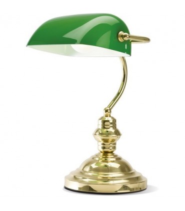 Lampada da scrivania con diffusore verde by Perenz
