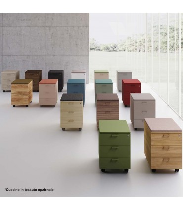 Cassettiera su ruote 3 cassetti by Las