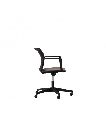 Seduta con schienale in rete su ruote F03 by Las