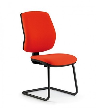 Sedia con telaio a slitta Quid by Compir