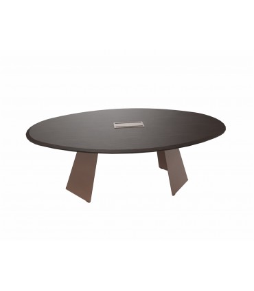 Tavolo riunione ovale Monolith by Las
