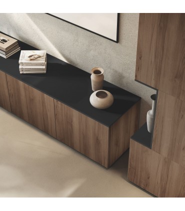 Totem con mobile basso centrale Monolith by Las