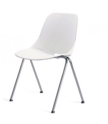 Sedia a quattro gambe Luna by Compir