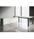 Scrivania direzionale Go Steel con mobile servente by Colombini